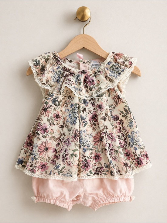 Catherine Malandrino Other - 🌸 Catherine Malandrino Baby Girl Floral Romper Set – Size 18M